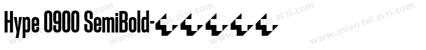 Hype 0900 SemiBold字体转换